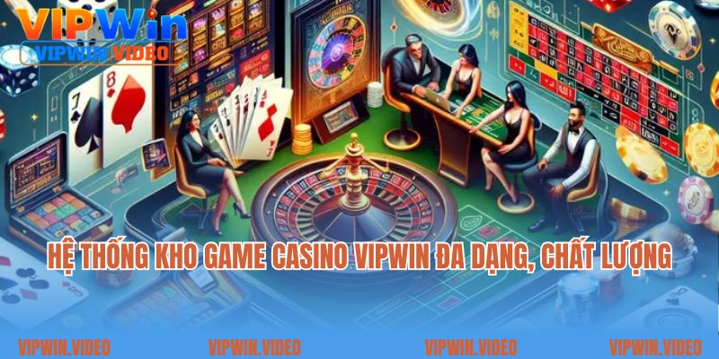 Hệ thống kho game casino Vipwin đa dạng, chất lượng